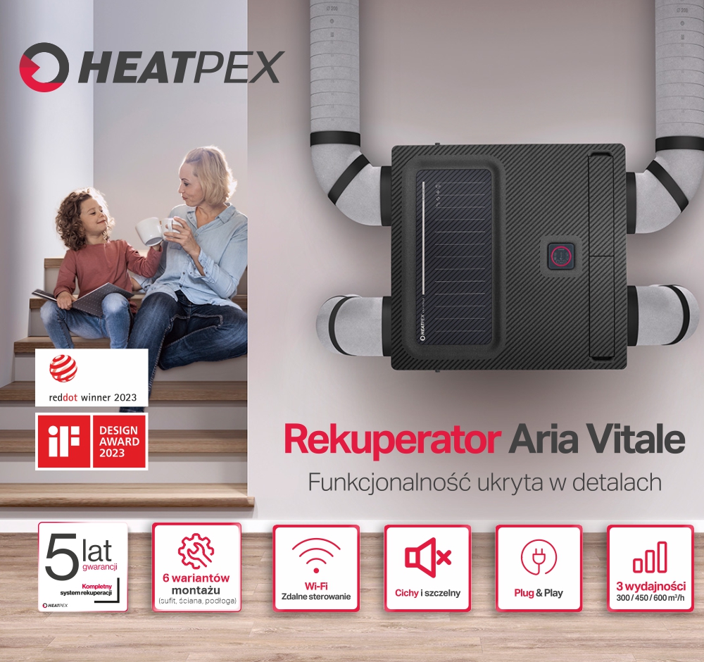 Nowość - rekuperator Heatpex Aria Vitale