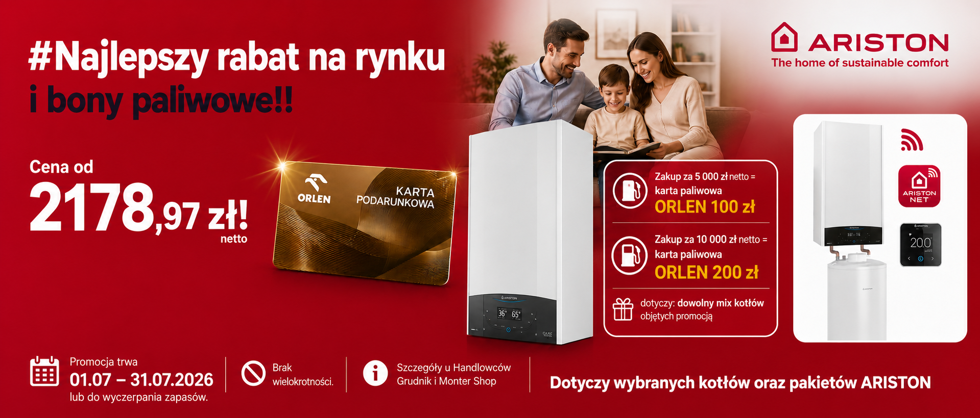 PROMOCJA MIESIĄCA kotły ARISTON