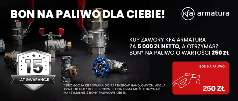 Promocja zawory KFA lato 2025